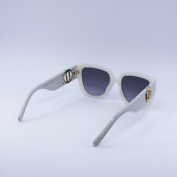 Marc Jacobs MARC 687/S 0SZJ 9O Sunglasses Ivory Square Frame, Grey Lenses - Picture 9 of 10